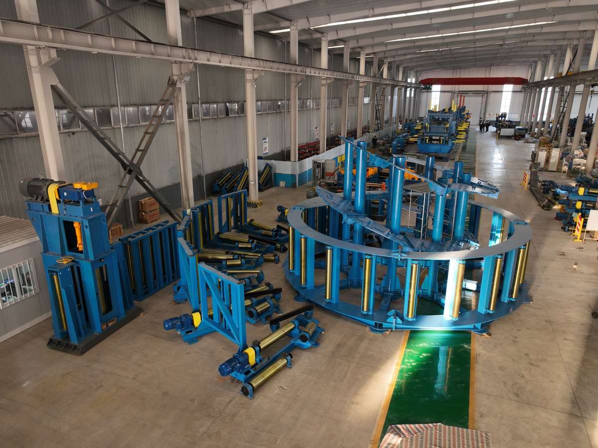 ERW pipe plant aerial view