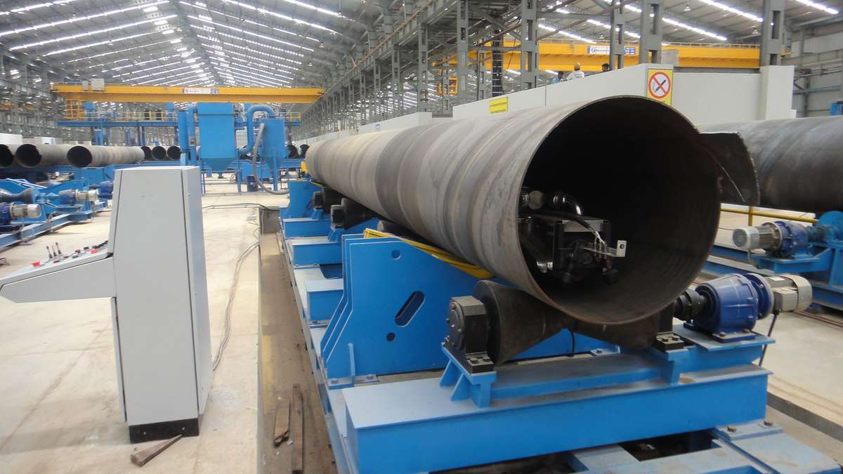 Two-step spiral welding process