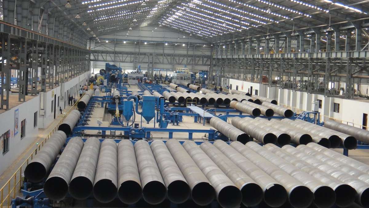 Spiral pipe manufacturing